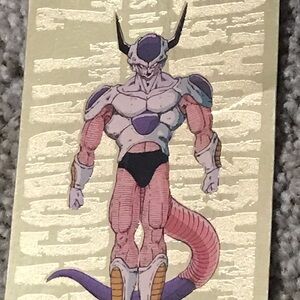 Dragon Ball Z Trading Card with Pink and Purple Design